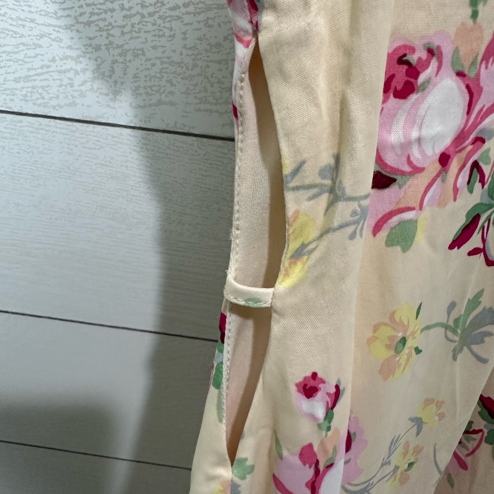 NWT Zara Cream Floral Dress Size Medium - Picture 6 of 12